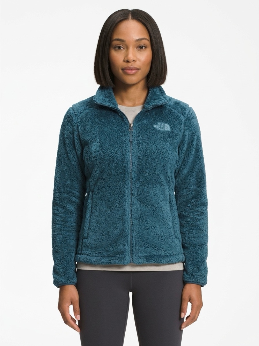 The North Face Osito 2 Full Zip Fleece Jacket Teal Medium